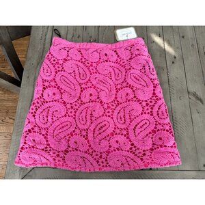NWT MUVEIL PINK KNIT MINI SKIRT SIZE 38